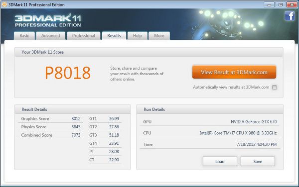 GTX 670 3dmark 11 GTX 670 3dmark 11