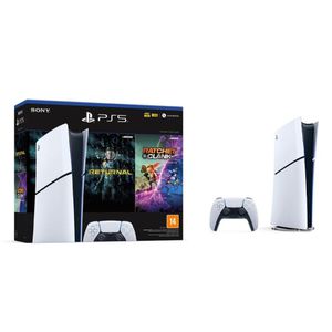 Console PlayStation 5 Slim, Edição Digital, Branco + 2 Jogos | CUPOM