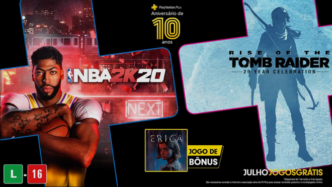 Os títulos gratuitos de julho de 2020 na PlayStation Plus (Foto: Divulgação/PlayStation)