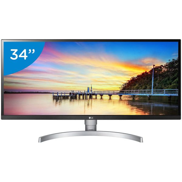 [APP + CLIENTE OURO + CUPOM] Monitor para PC Full HD UltraWide LG LED IPS 34” - HDR10 34WK650