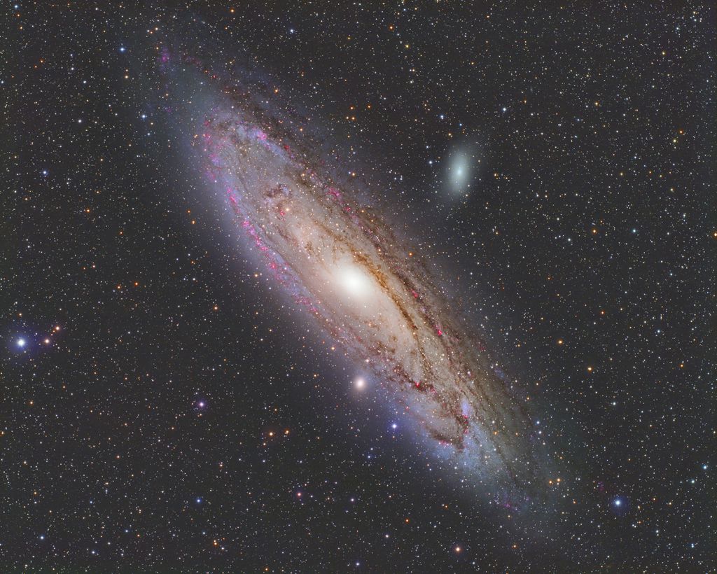 A galáxia M31, mais conhecida como Andrômeda (Imagem: Reprodução/rwittich/Envato)