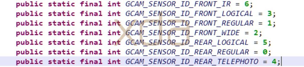 Lista de IDs do app de câmera falam sobre a lente teleobjetiva e um novo sensor infravermelho frontal (Imagem: XDA Developers)