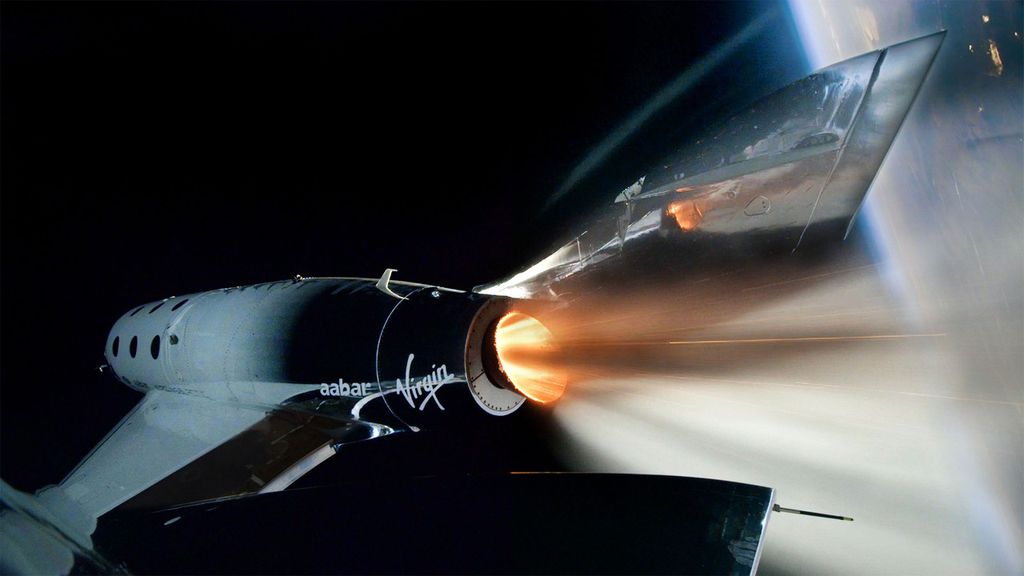 O avião espacial VSS Unity, da Virgin Galactic (Imagem: Reprodução/Virgin Galactic)