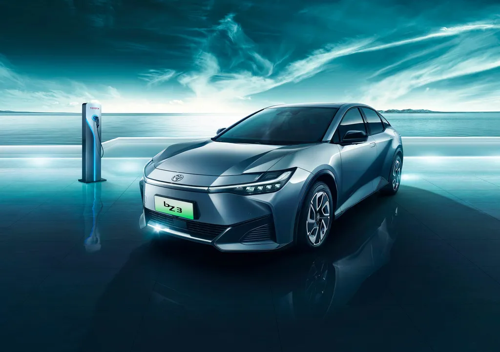 O Toyota bZ3 pode dar uma ideia do que será o Corolla elétrico no futuro (Imagem: Divulgação/Toyota)