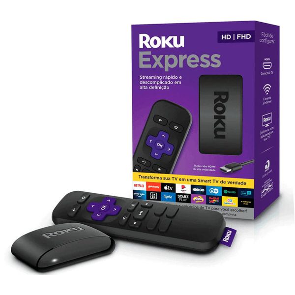 Roku Express Streaming Player Full HD 3930BR Preto