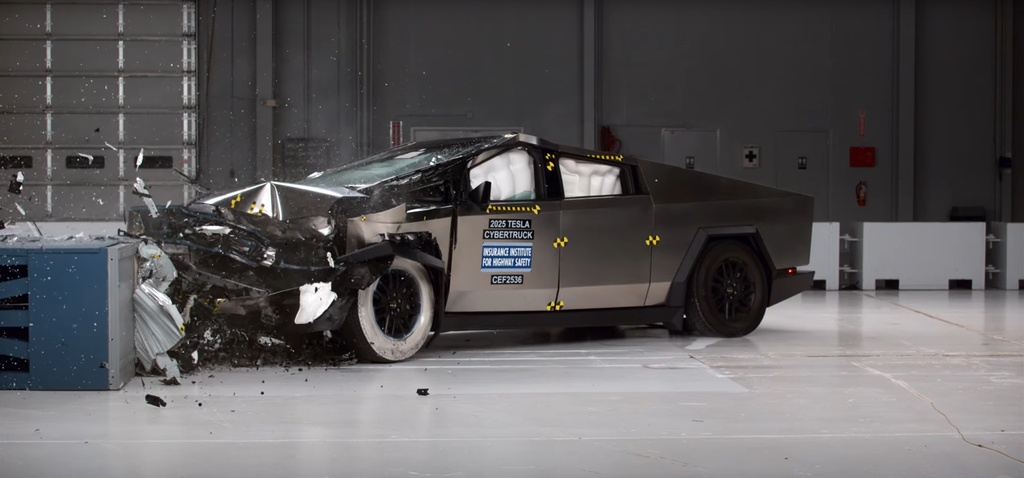 Cybertruck crash teste