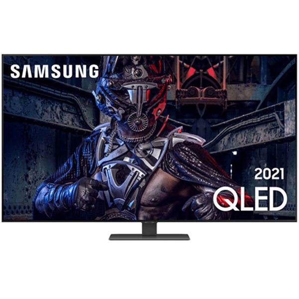 Smart TV Samsung 55" QLED 4K 55Q80A Modo Game Processador IA Som em Movimento Tela sem limites Visual livre de cabos Alexa built in