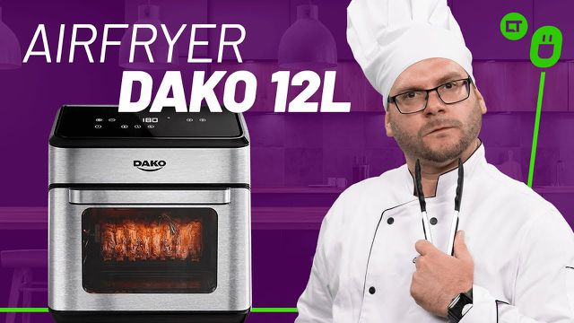 Análise da Airfryer Dako 12L | Versatilidade na cozinha: assa, frita e grelha