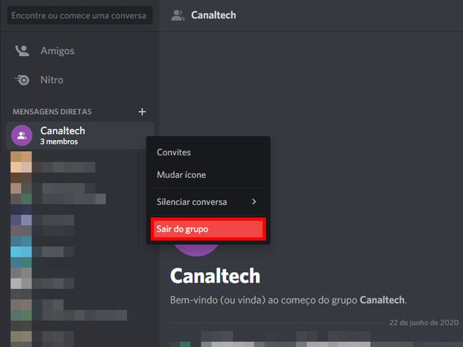 Como sair de um servidor no Discord - Canaltech