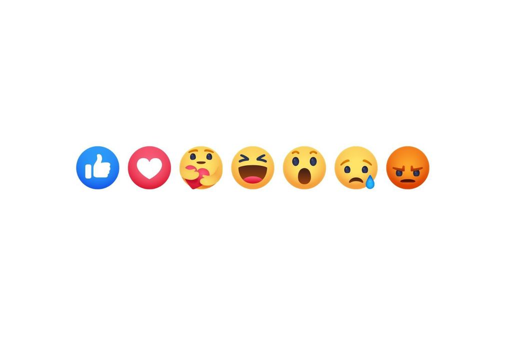 As reações do Facebook eram tratadas com até cinco vezes mais importância que os likes, mesmo que representem emoções distintas (Imagem: Reprodução/Facebook)