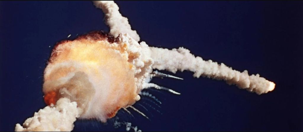 Explosão do Challenger (Imagem: Bruce Weaver/AP)