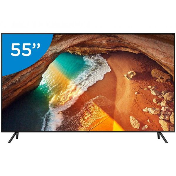 Smart TV 4K QLED 55" Samsung QN55Q60RAG Wi-Fi - HDR 4 HDMI 2 USB