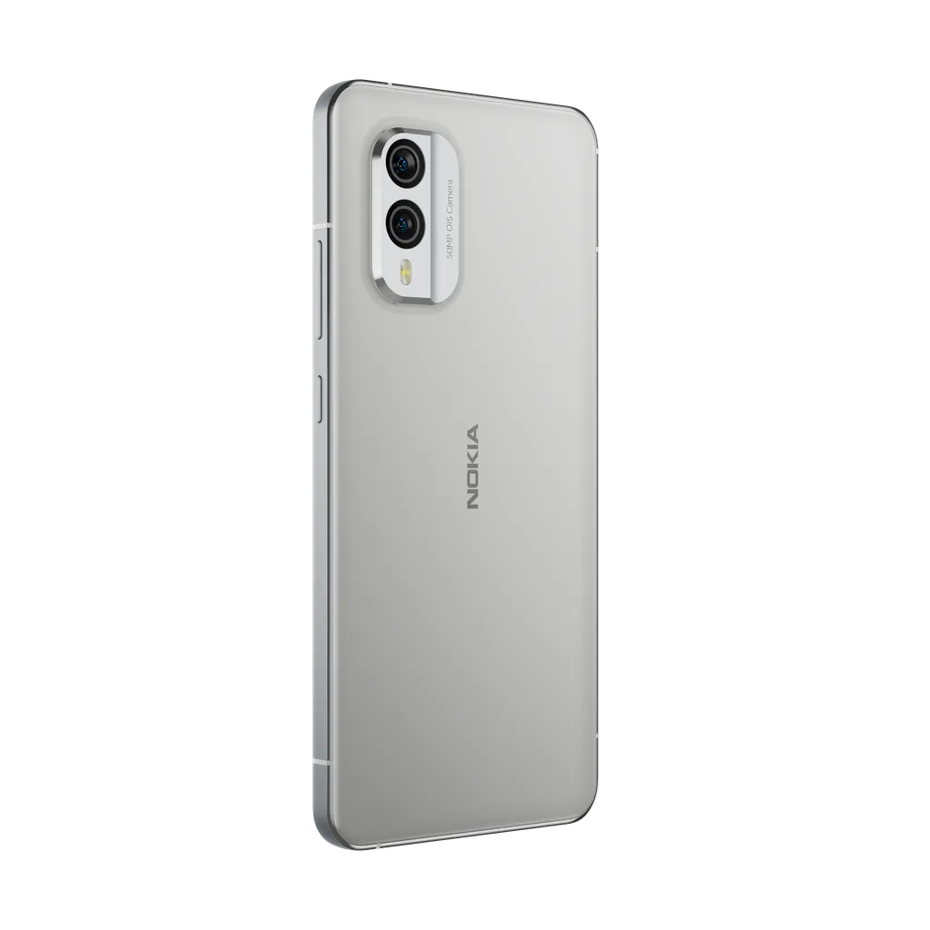 Modelo mais avançado anunciado, o Nokia X30 tem especificações similares ao G60, mas se destaca pela tela AMOLED de 90 Hz, carregamento mais rápido e câmeras mais robustas (Imagem: Nokia)