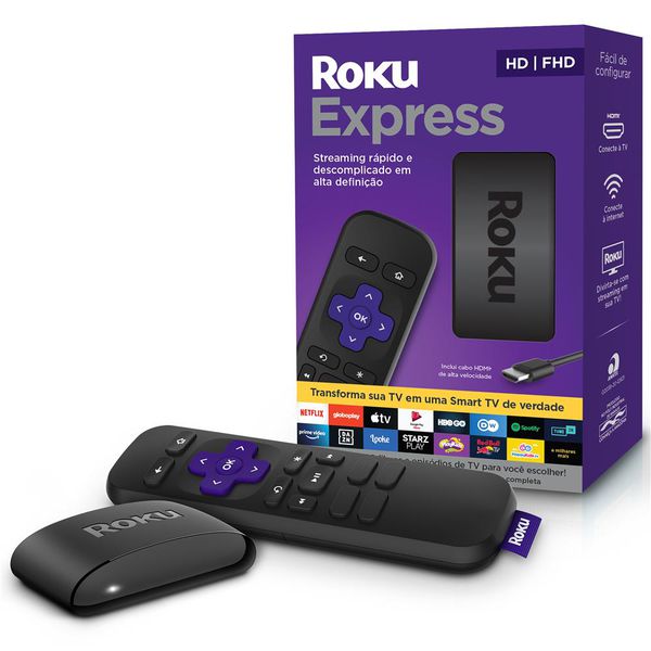 Dispositivo de Streaming ROKU Express - Preto