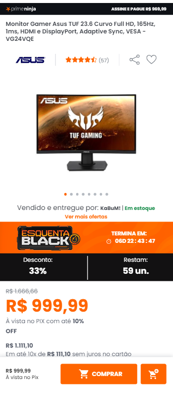 Imagem na descrição da promoção