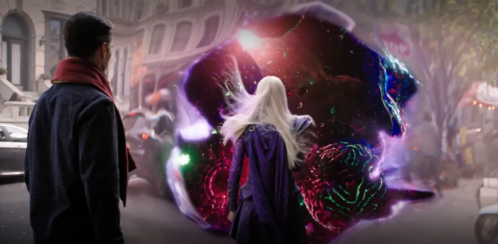 A Dimensão Sombria voltou a aparecer em Multiverso da Loucura (Imagem: Reprodução/Marvel Studios)