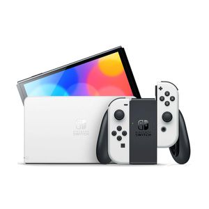 Console Nintendo Switch OLED 64GB com Controle Joy-Con Branco