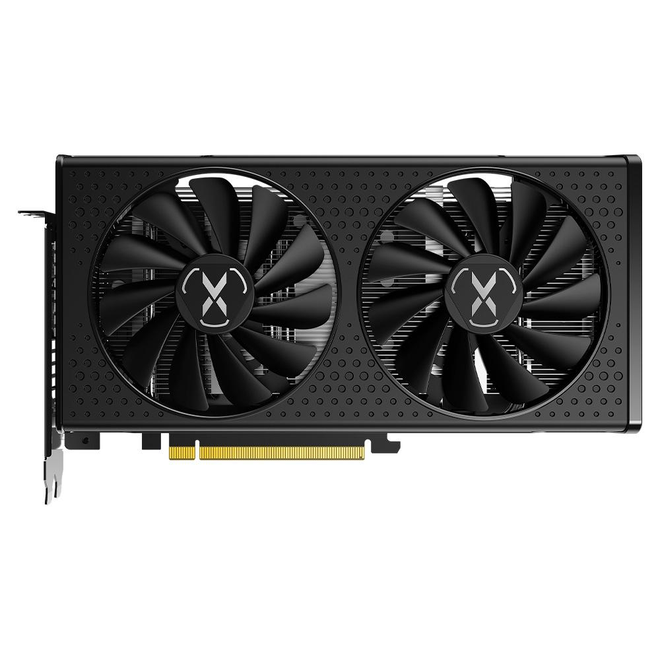 A Radeon RX 6650XT XFX SWFT210 um modelo fino e compacto (Imagem: Divulgação/XFX)