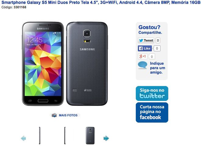 Galaxy S5 mini eFacil Galaxy S5 mini eFacil