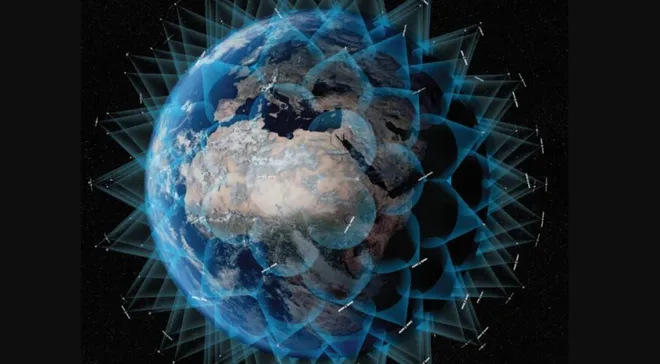 A comunicação óptica oferece uma maior quantidade de troca de dados na baixa órbita da Terra (Imagem: Reprodução/ESA)