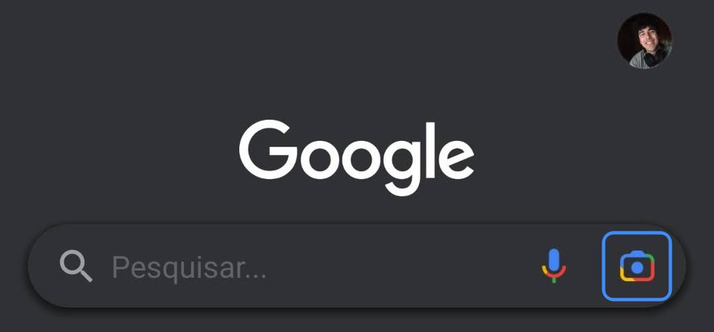 Novo ícone na barra de tarefas no app Google representa a função do Lens. (Imagem: Igor Almenara/Canaltech)