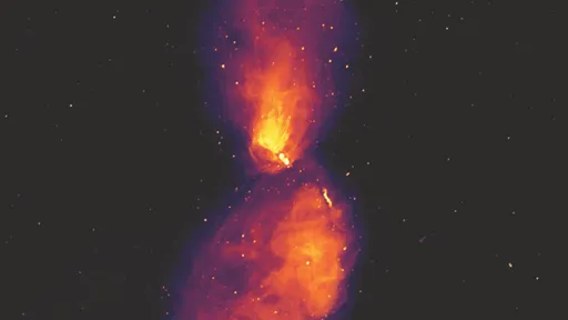 Veja as emissões de um buraco negro supermassivo nesta imagem de tirar o fôlego