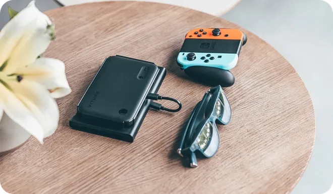 Dock movel permite conexão com Nintendo Switch e outros consoles com porta HDMI (Imagem: Divulgação/Viture)