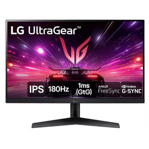 PARCELADO | LG UltraGear 24GS60F-B monitor gamer Full HD 180Hz 1ms color Preto | CUPOM