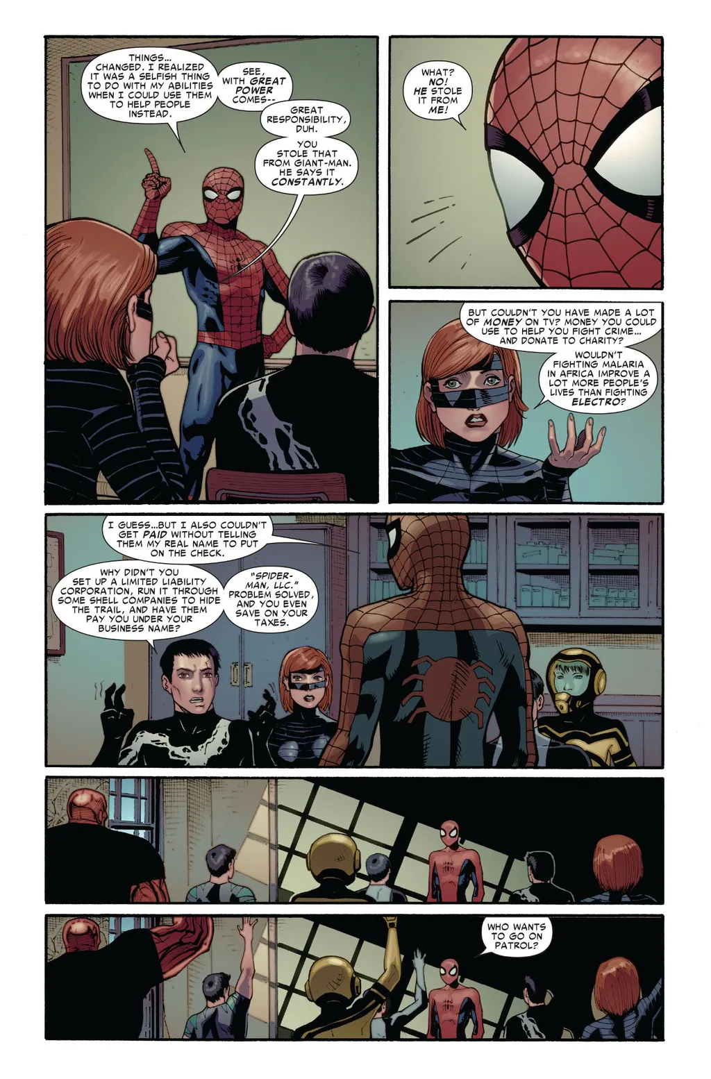 Regra foi reafirmada em 2011, e deve durar para sempre na vida do Homem-Aranha (Imagem: Reprodução/Marvel Comics)