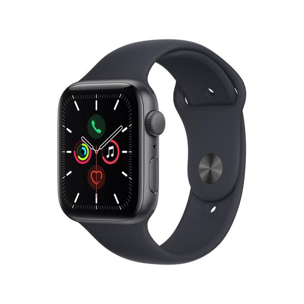 Apple Watch SE 44mm Caixa Cinza-Espacial - Alumínio GPS Pulseira Esportiva Meia-Noite [CUPOM]
