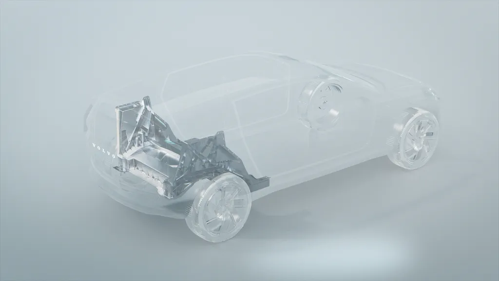 Próximos carros da Volvo terão chassi com um único bloco de alumínio (Imagem: Divulgação/Volvo)