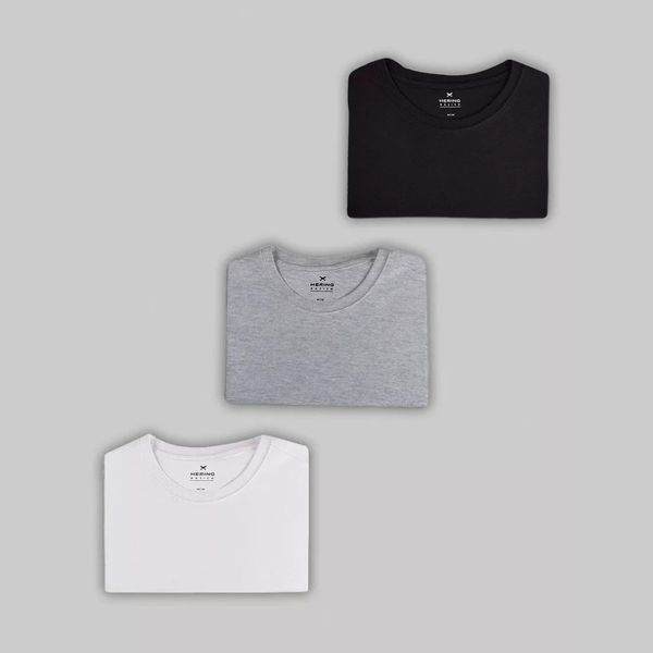 PARCELADO | Kit com 3 Camisetas Femininas Básicas Hering