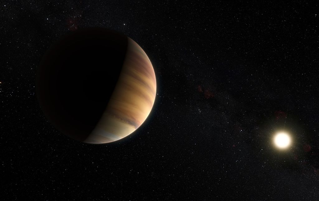 Concepção artística do exoplaneta 51 Pegasi b (Imagem: ESO/M. Kornmesser/Nick Risinger)