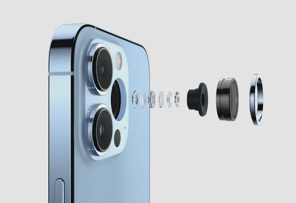 iPhone 13 Pro e 13 Pro Max têm lentes de seis elementos nas câmeras ultrawide e telefoto (Imagem: Divulgação/Apple)