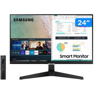 Monitor Full HD Samsung M5 LS24AM506NLMZD - 24” IPS LED HDMI Smart