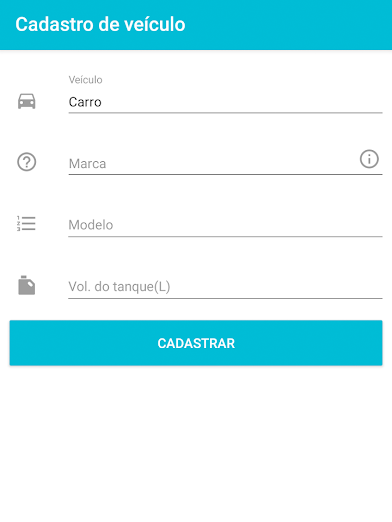 Inclua um veículo no aplicativo (Imagem: André Magalhães/Captura de tela)