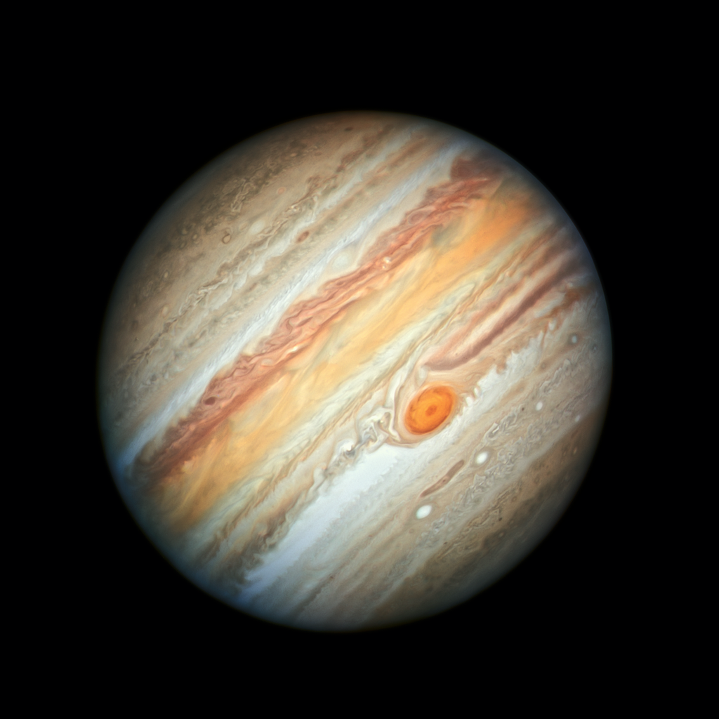 O esplendor do planeta Júpiter (Foto: NASA/ESA/Hubble)