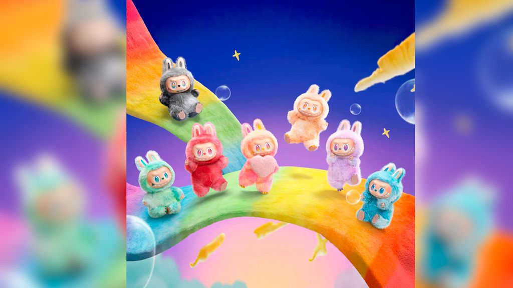 A coleção Big Into Energy trouxe Labubus extremamente coloridas e chamativas, se tornando uma edição ícone da personagem (Imagem: Pop Mart/Divulgação)