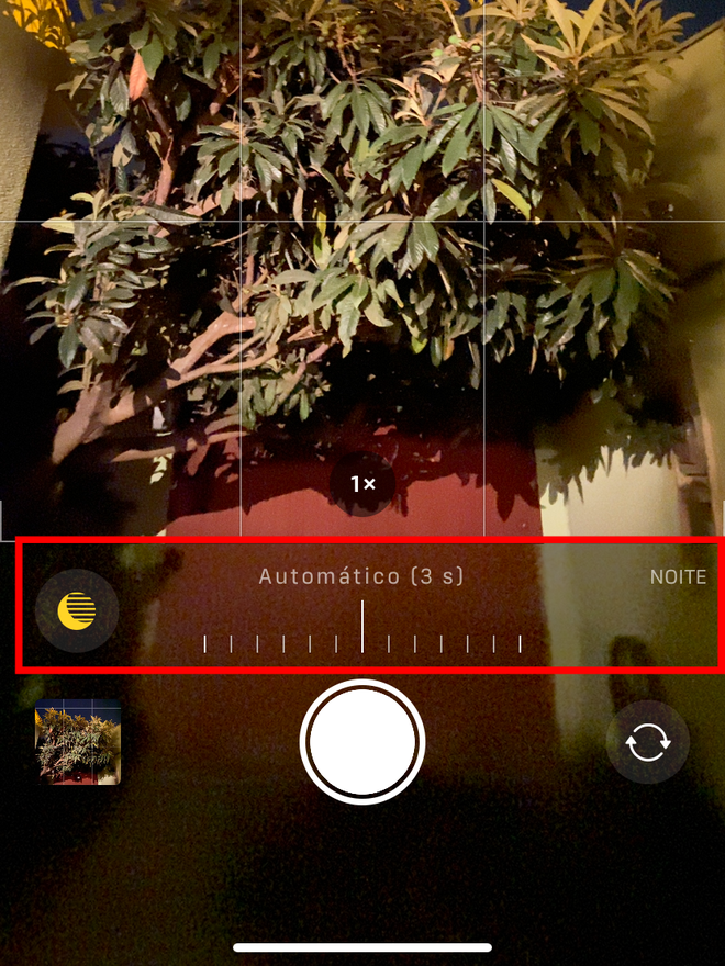 Modo Noite do iOS ajustado em automático. Captura de tela: Lucas Wetten (Canaltech)