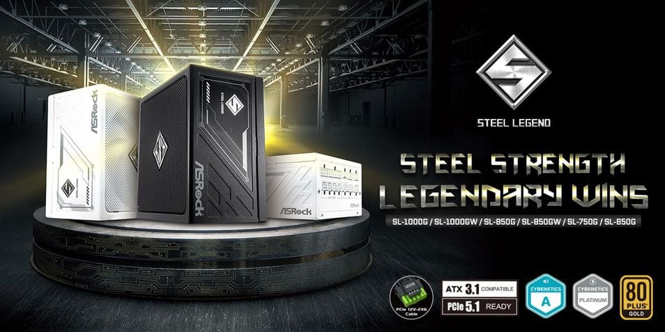 Novas fontes ASRock Steel Legend