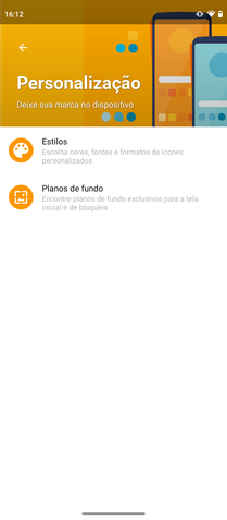 Moto G60s: interface