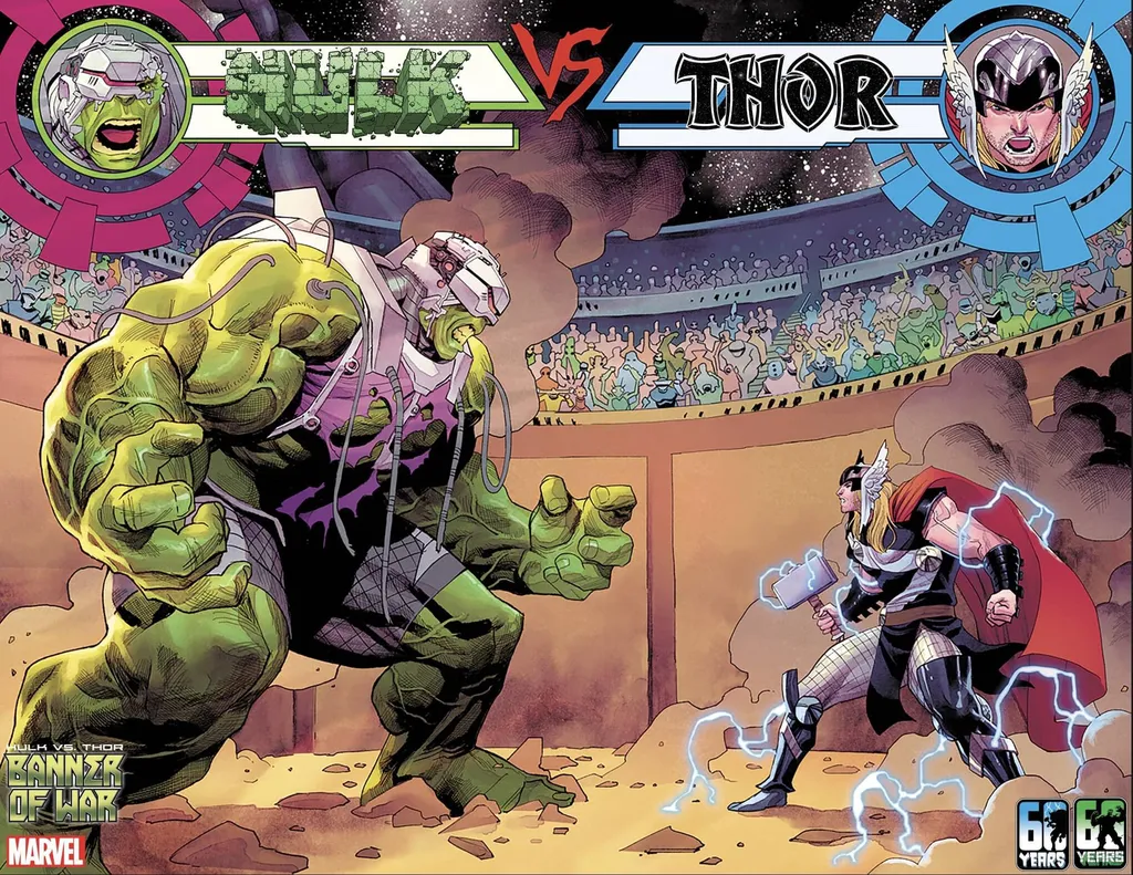 Cena de Hulk Vs. Thor: Banner of War Alpha nº 1 (Imagem: Divulgação/Marvel)