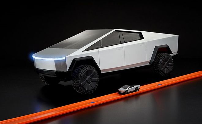 Hot Wheels anuncia dois modelos do Tesla Cybertruck, com janela quebrada e tudo