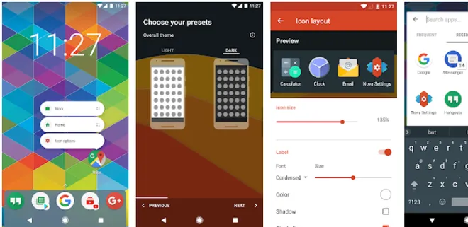 O Nova Launcher é um exemplo de app que permite modificar totalmente a aparência do Android (Imagem: Reprodução/Google Play Store)