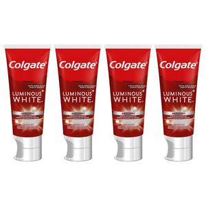 4 unidades - Creme Dental Clareador Colgate Luminous White Brilliant 70g - Edição Limitada