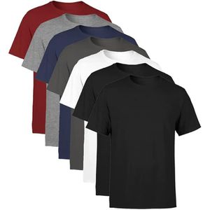 Kit 7 Camisetas Masculina SSB Brand Lisa Algodão