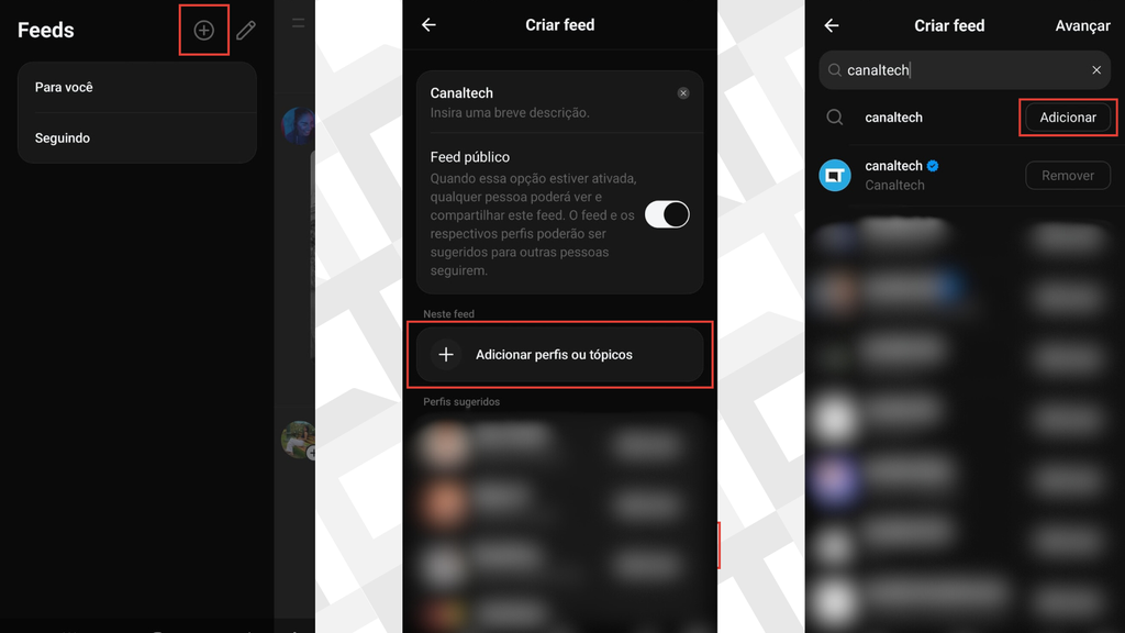 Passos para criar um feed personalizado no Threads