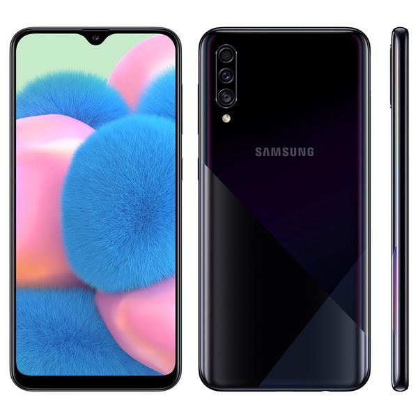 Smartphone Samsung Galaxy A30s Preto 64GB, 4GB RAM, Tela Infinita de 6.4", Câmera Traseira Tripla, Leitor Digital na Tela, Android 9.0 e TV Digital [CUPOM]