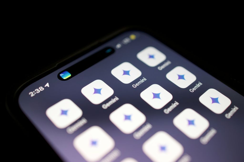 Apps do Gemini na tela do celular