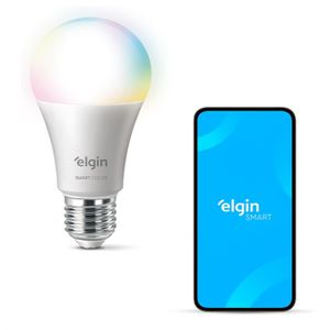Lâmpada Inteligente Smart Color 10W Elgin RGB Wifi